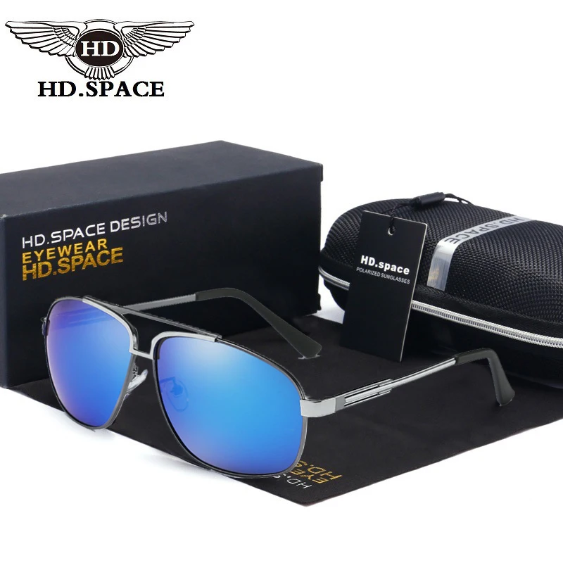 HDspace Óculos de sol Polarizados Homens de Pesca de Condução Óculos de Piloto de Óculos Luneta Soleil UV400 Gafas De Sol Hombre para a Polícia LD041