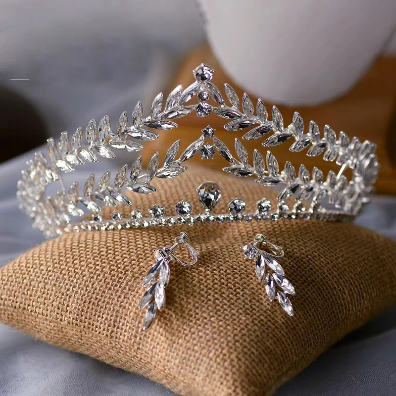 Royal Princess Noivas Tiaras Headpieces Hairbands De Casamento De Cristal E Acessórios Para O Cabelo